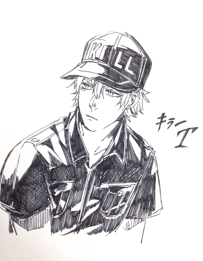 white blood cell and killer t (hataraku saibou) drawn by bou_(maimoca501)