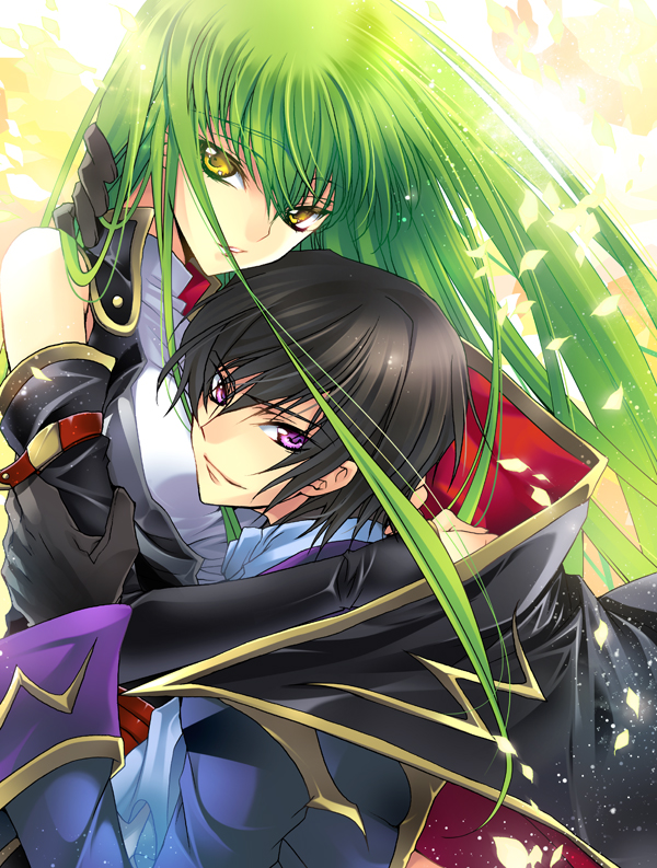 c.c., lelouch vi britannia, and zero (code geass) drawn by creayus