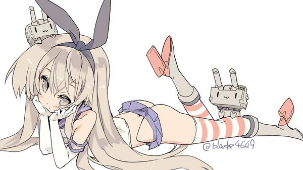 shimakaze and rensouhou-chan (kantai collection) drawn by blade_(galaxist)
