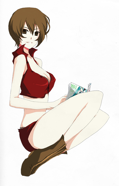 hatsune miku and meiko (vocaloid) drawn by fiel_(saekano)