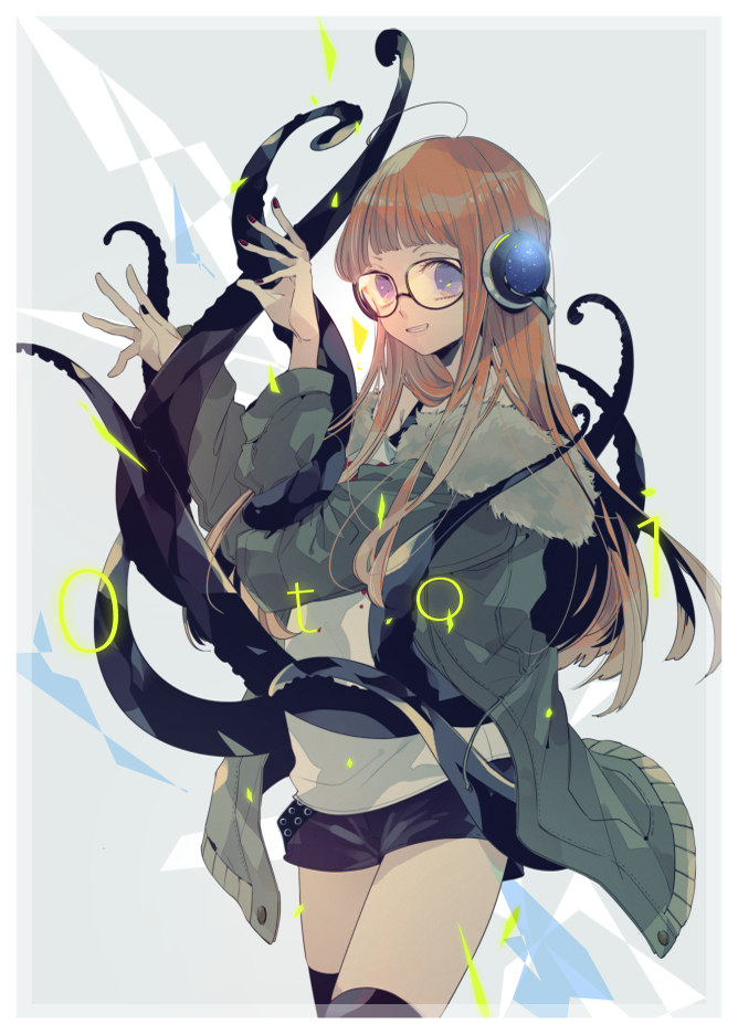 sakura futaba (persona and 1 more) drawn by ivxxx