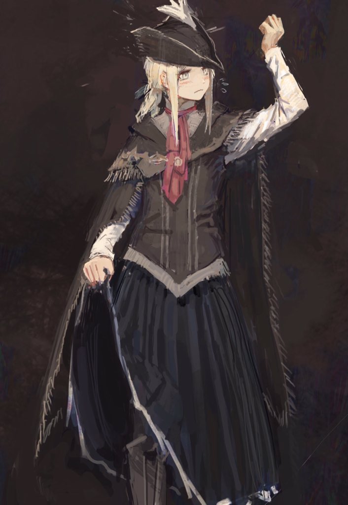 plain doll and lady maria of the astral clocktower (bloodborne) drawn by shion_(mirudakemann)