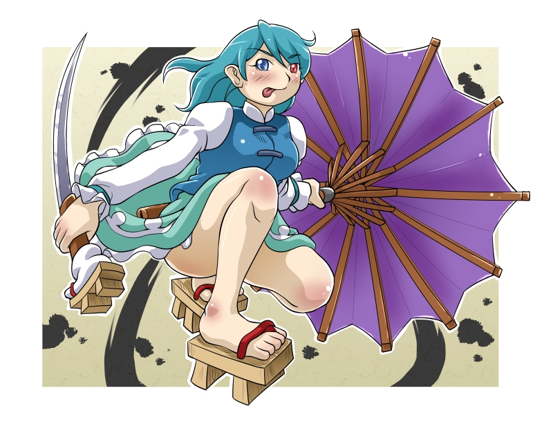 tatara kogasa (touhou) drawn by h.dupp_(nama_aakiruu)