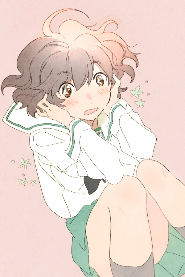 akiyama yukari (girls und panzer) drawn by roku_(tsua-kihuyu)