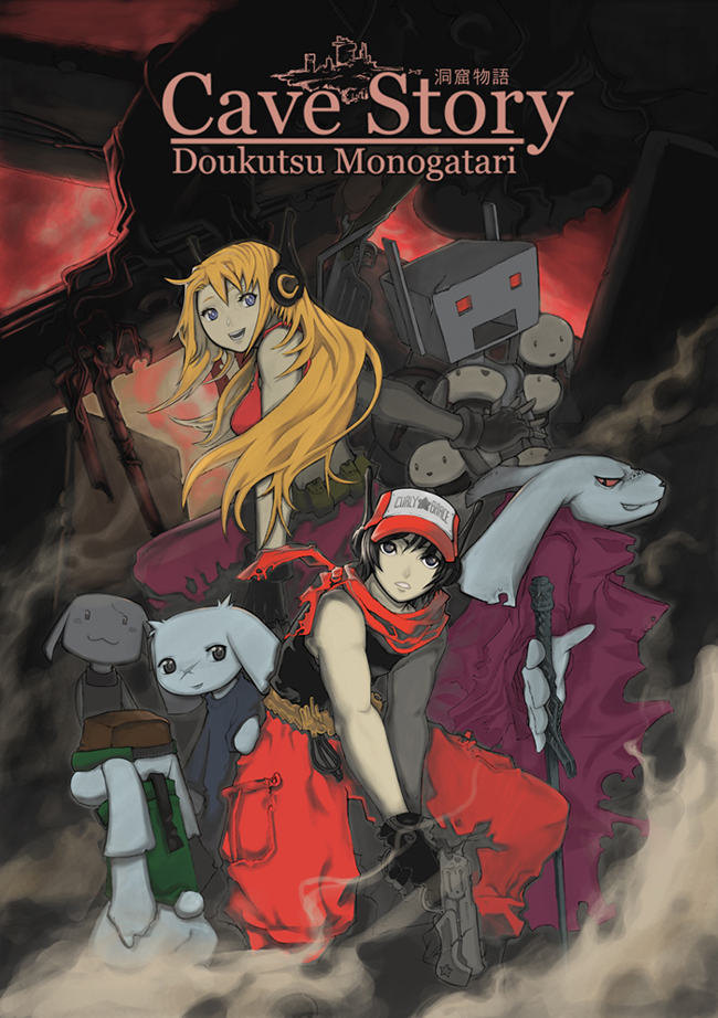 curly brace, quote, mimiga, sakamoto sue, toroko, and 3 more (doukutsu monogatari) drawn by alpha_gamboa