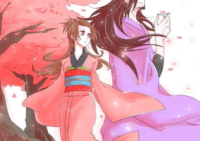 cross marian and chomesuke (d.gray-man) drawn by seto_satoru
