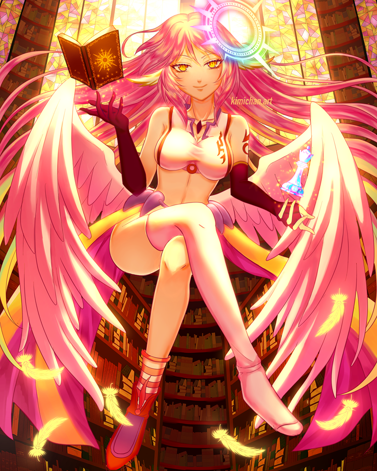 jibril (no game no life) drawn by kimichan