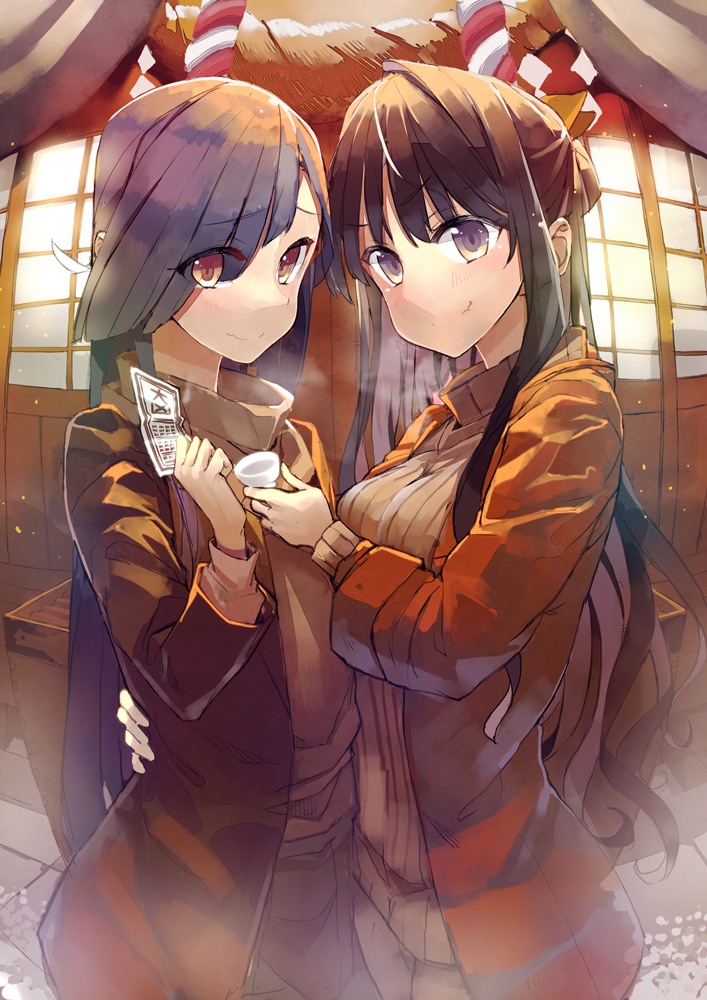 naganami and hayashimo (kantai collection) drawn by hidori_(hibi_toridori)
