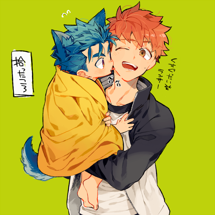 emiya shirou and cu chulainn (fate and 1 more) drawn by tatsuta_age