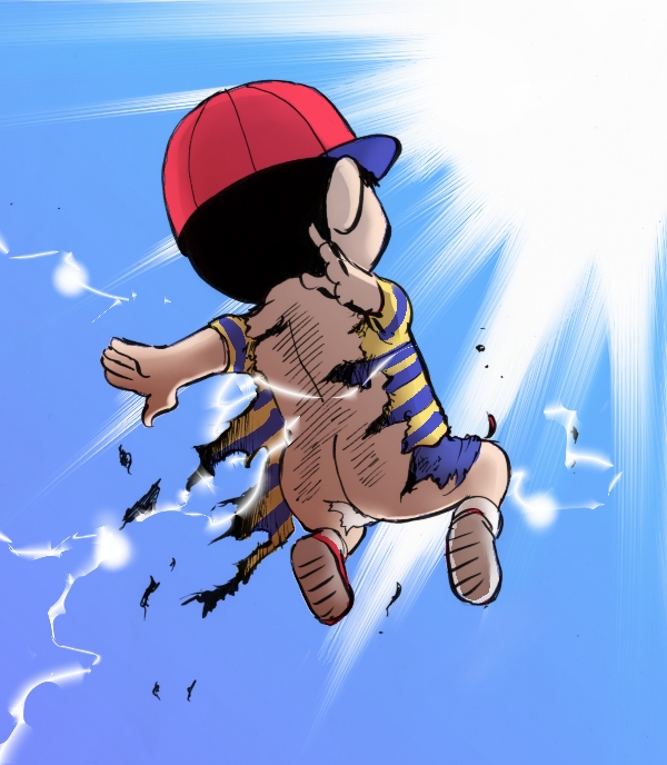 ness (super smash bros. and 2 more) drawn by hayadai