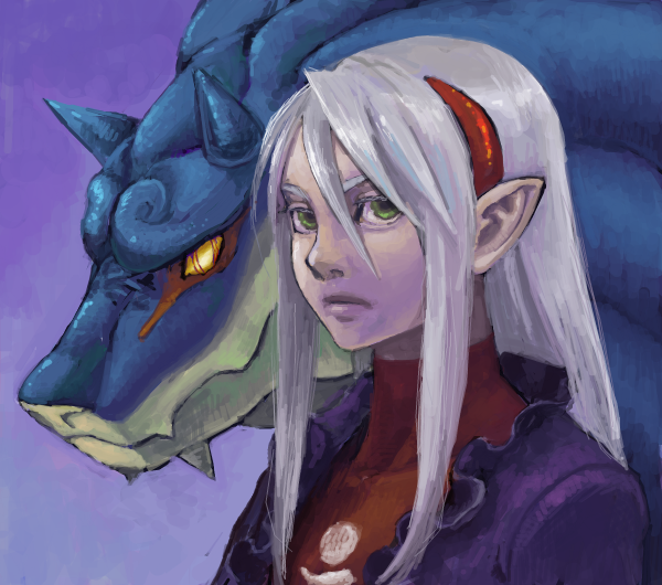 fou-lu and won-qu (breath of fire and 1 more) drawn by tsumujin