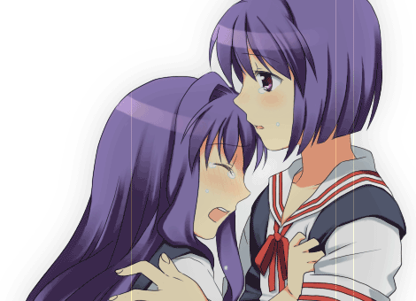 fujibayashi kyou and fujibayashi ryou (clannad) drawn by jimeko
