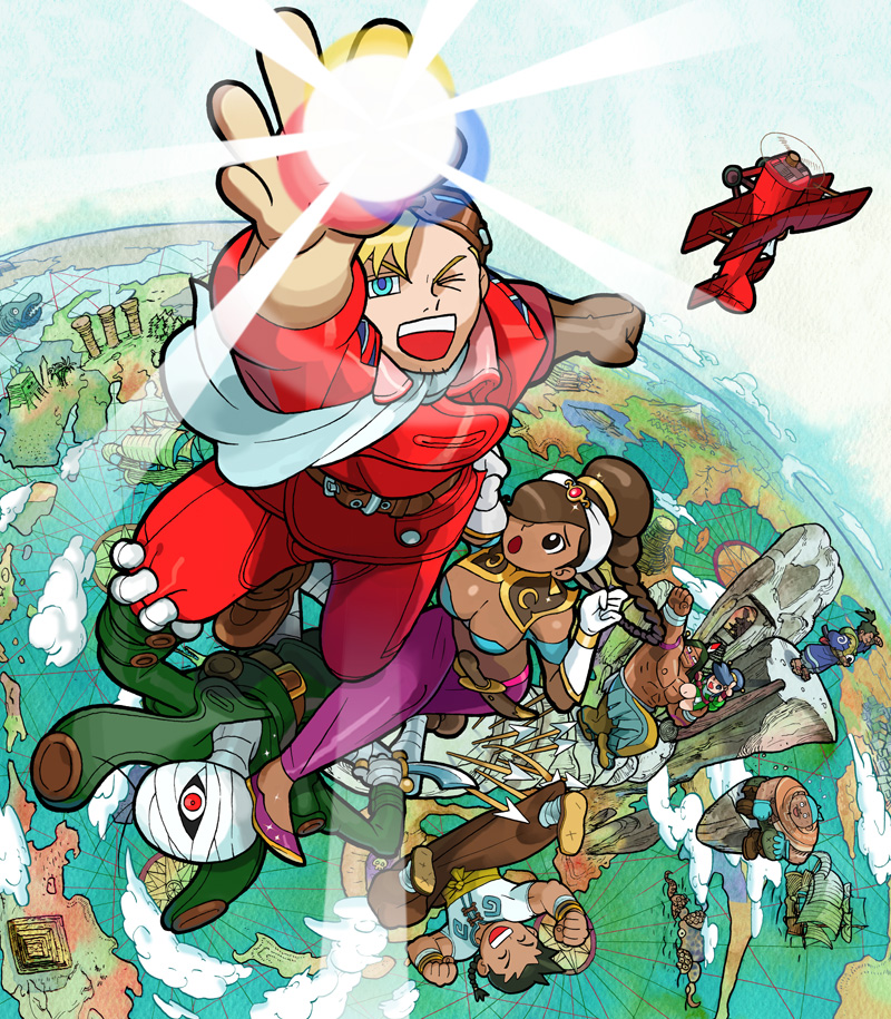 rouge, edward fokker, ayame, wang-tang, gunrock, and 3 more (power stone)