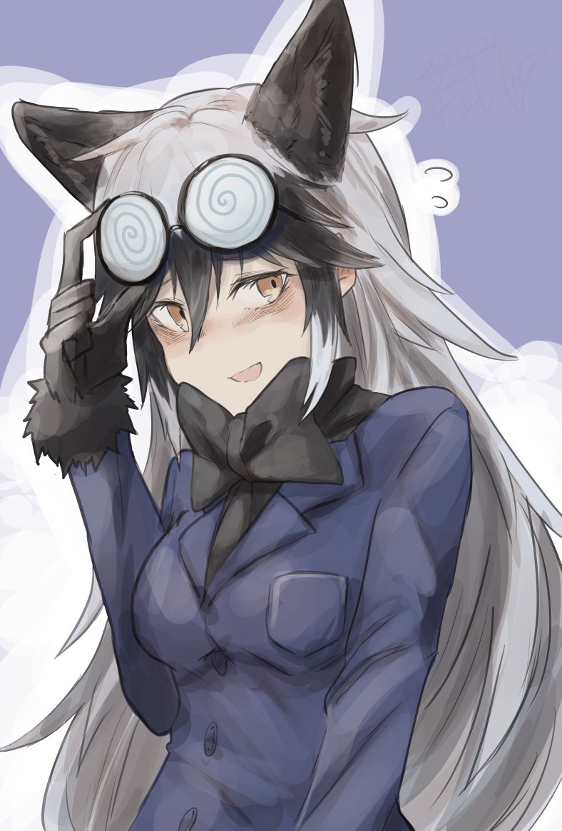 silver fox (kemono friends) drawn by aranagi_(arng_4401)