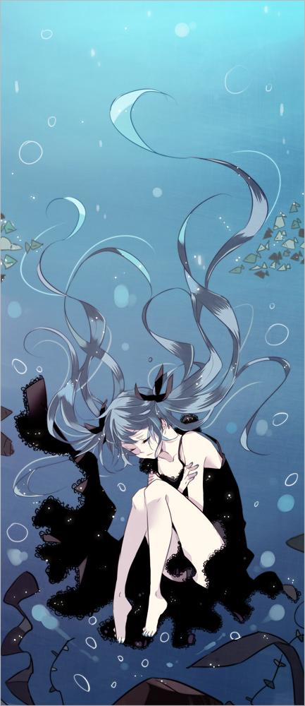 hatsune miku (vocaloid and 1 more) drawn by amane_mio