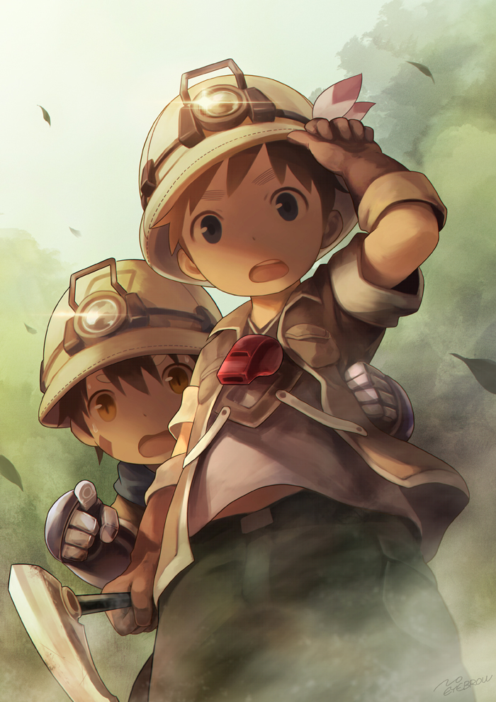 reg and natt (made in abyss) drawn by noeyebrow_(mauve)