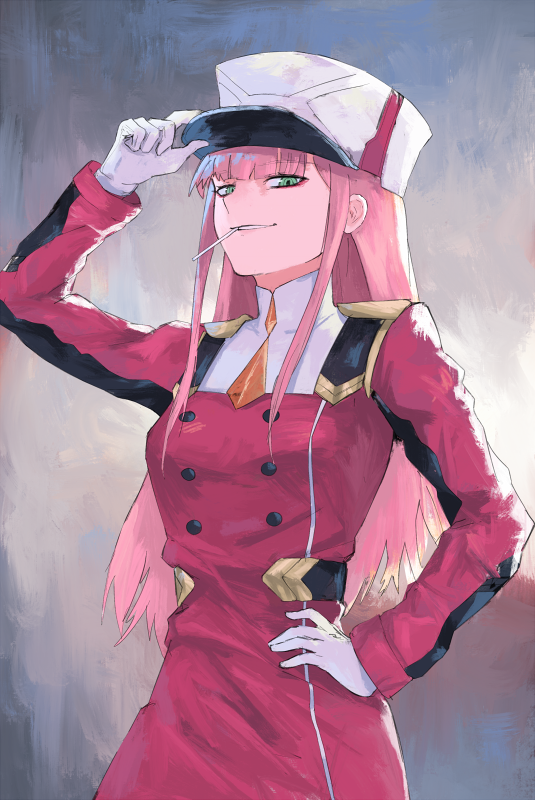 zero two (darling in the franxx) drawn by arqa