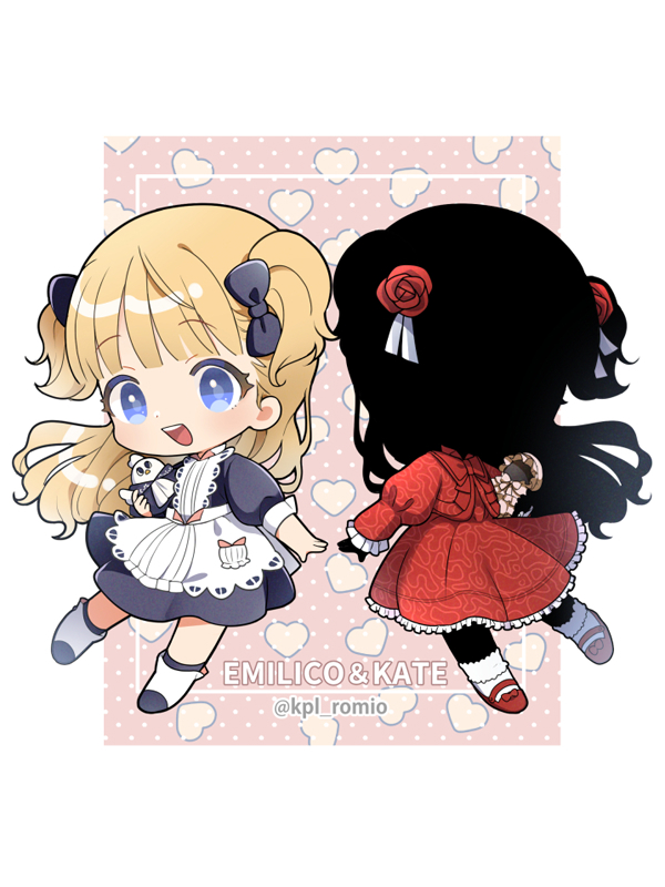 emilico, kate, and pan-chan (shadows house) drawn by romion