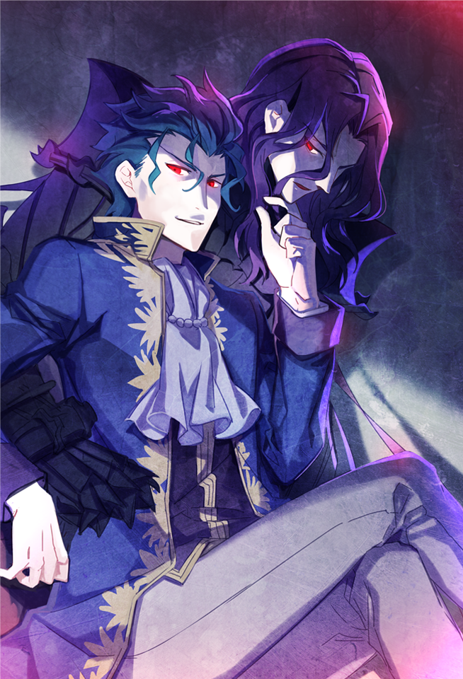 lancelot and makiri zolgen (fate and 2 more) drawn by ycco_(estrella)