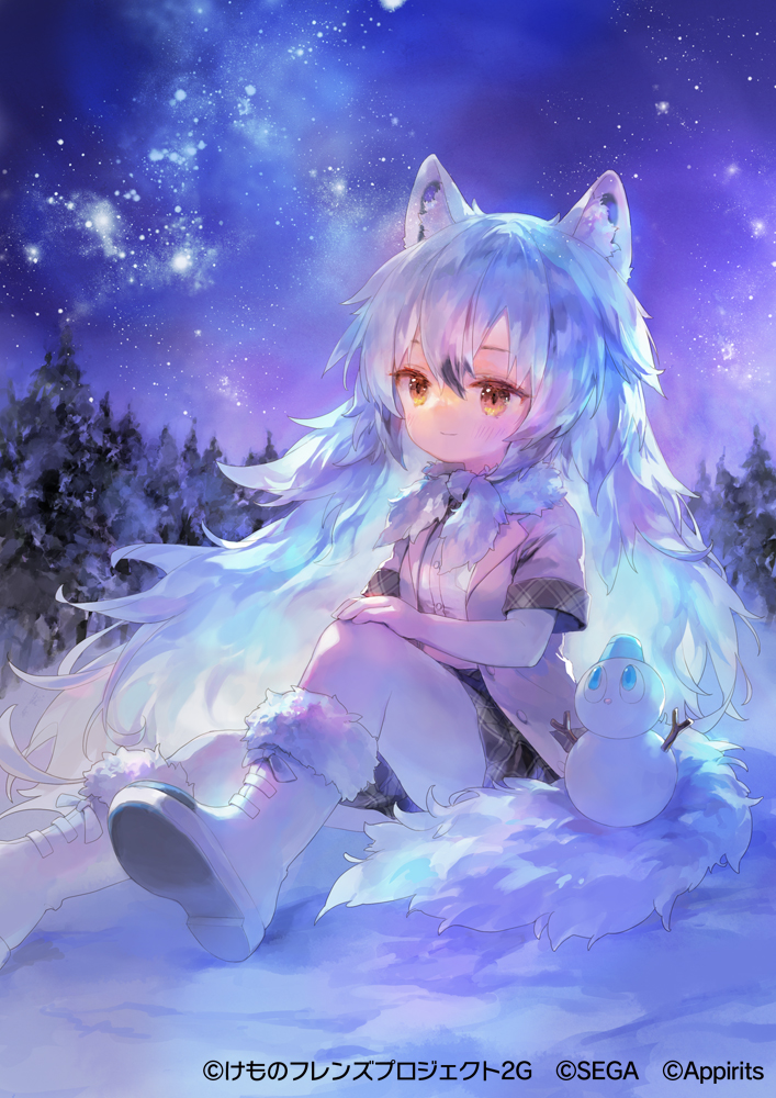 arctic wolf (kemono friends and 1 more) drawn by 888myrrh888