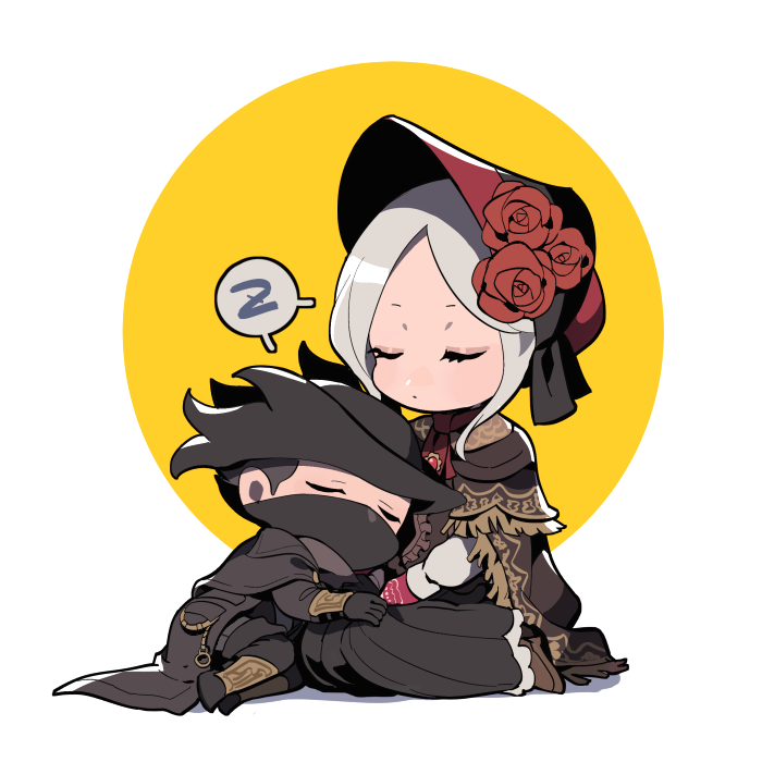 hunter and plain doll (bloodborne) drawn by ming_(5unri5e666)