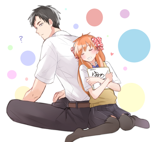 sakura chiyo and nozaki umetarou (gekkan shoujo nozaki-kun) drawn by warable