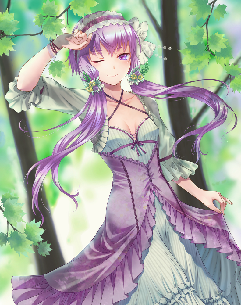 yuzuki yukari (vocaloid and 1 more) drawn by kogara_(frenzied_kotori)