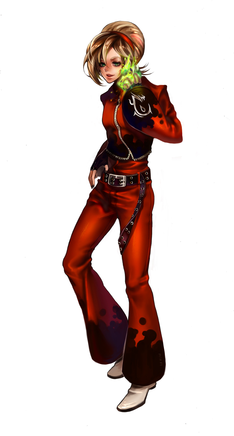 ash crimson (the king of fighters) drawn by anna950402