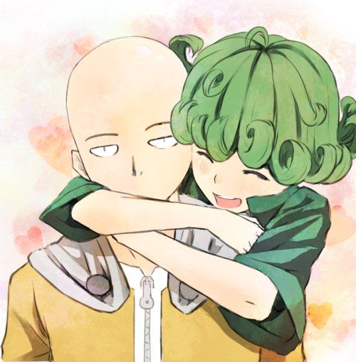 tatsumaki and saitama (one-punch man) drawn by nonh_(wormoftank)