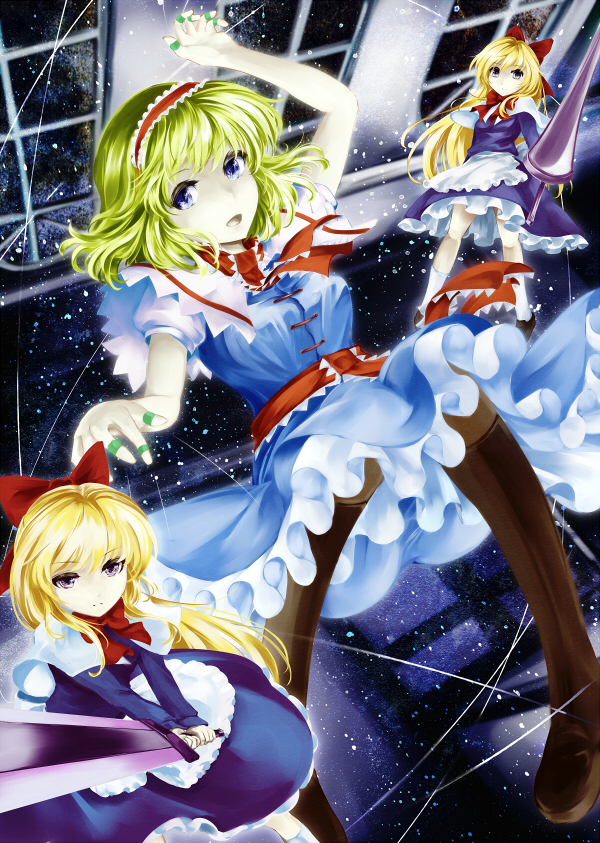 alice margatroid and shanghai doll (touhou) drawn by kz_nagomiya