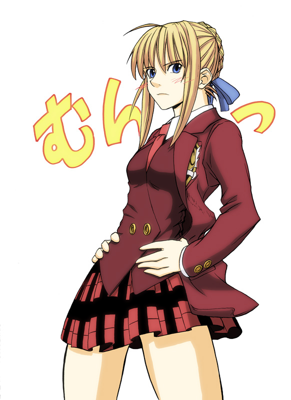 artoria pendragon and saber (fate and 2 more) drawn by imizu_(nitro_unknown)