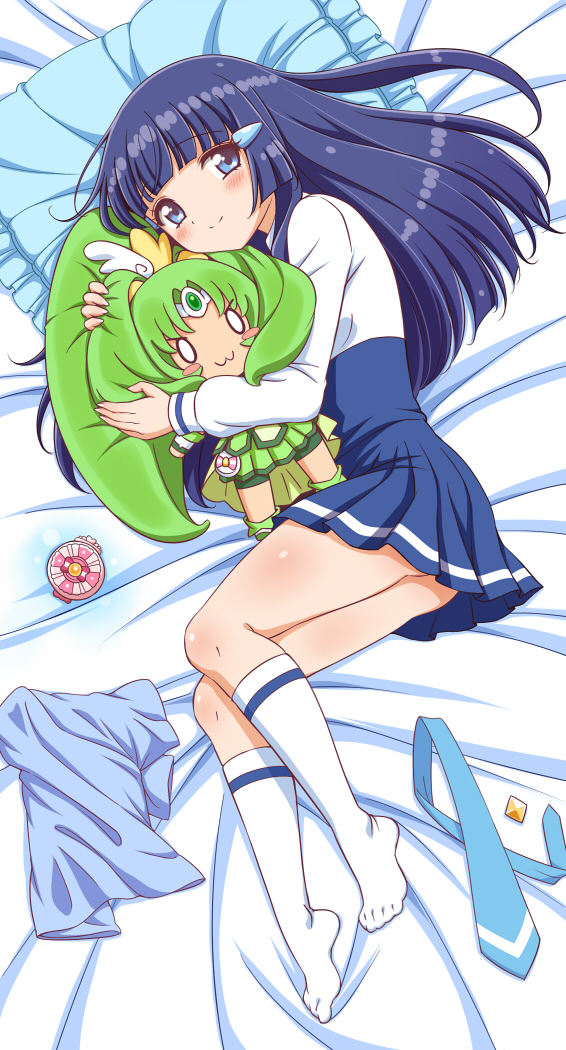 midorikawa nao, aoki reika, and cure march (precure and 1 more) drawn by kuga_yoshito