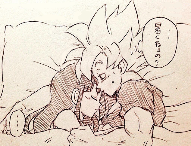 son goku and chi-chi (dragon ball and 1 more) drawn by tkgsize