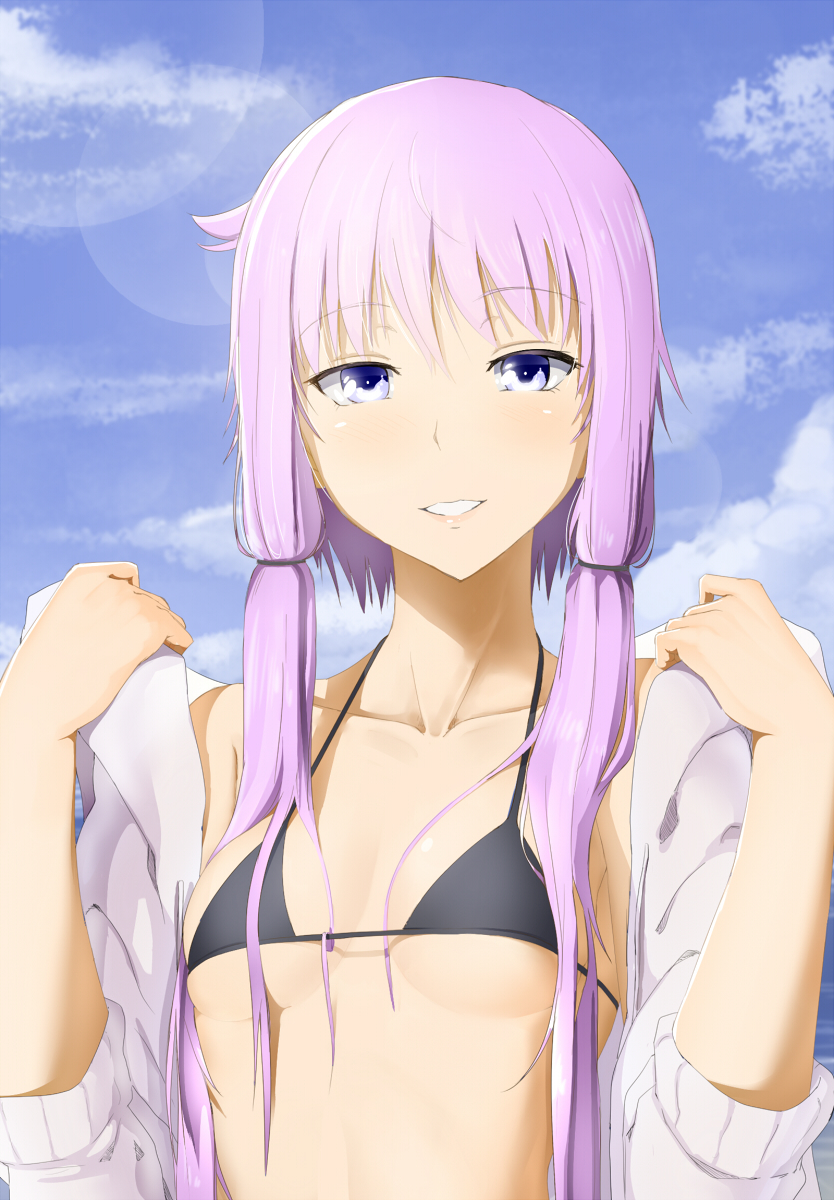yuzuki yukari (vocaloid and 1 more) drawn by abmayo