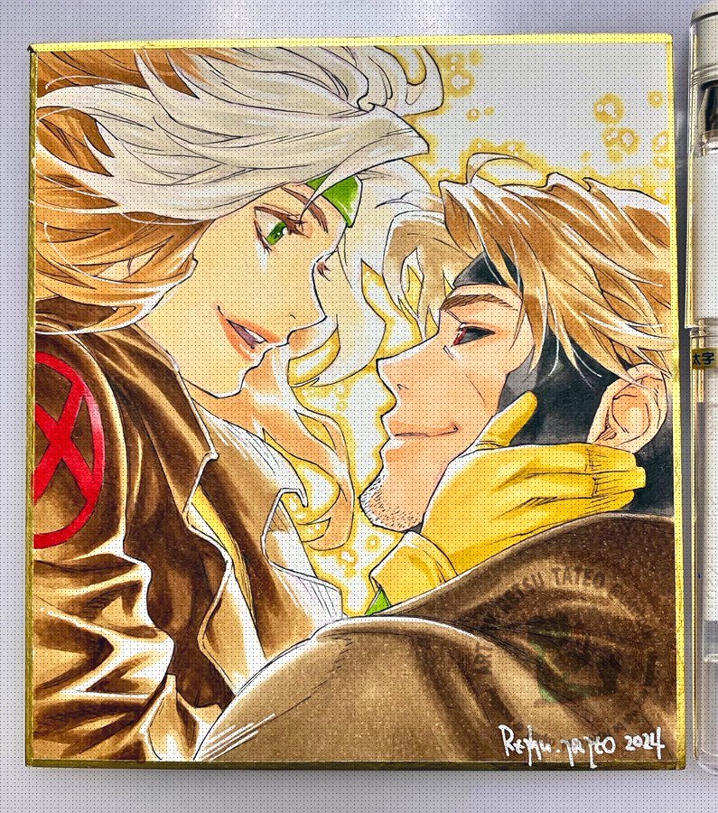 rogue and gambit (marvel and 1 more) drawn by tateo_retsu