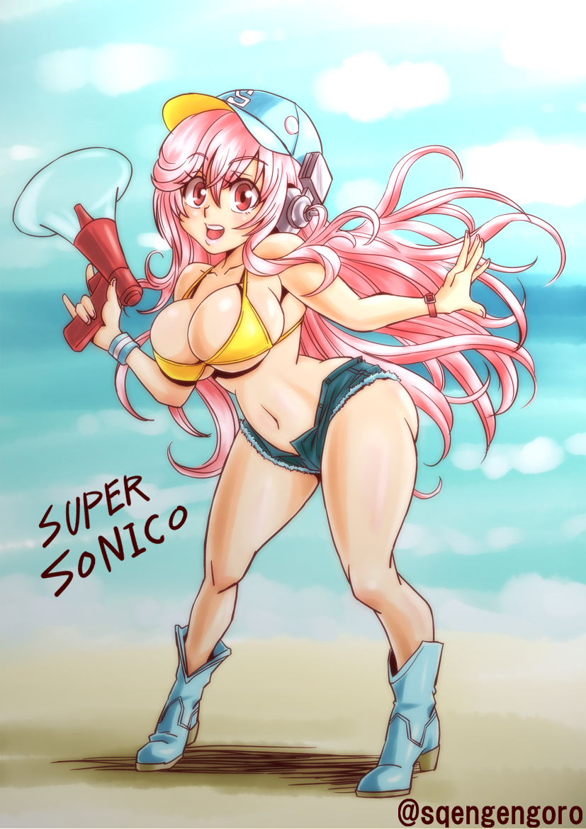 super sonico (nitroplus) drawn by gengoro_akemori