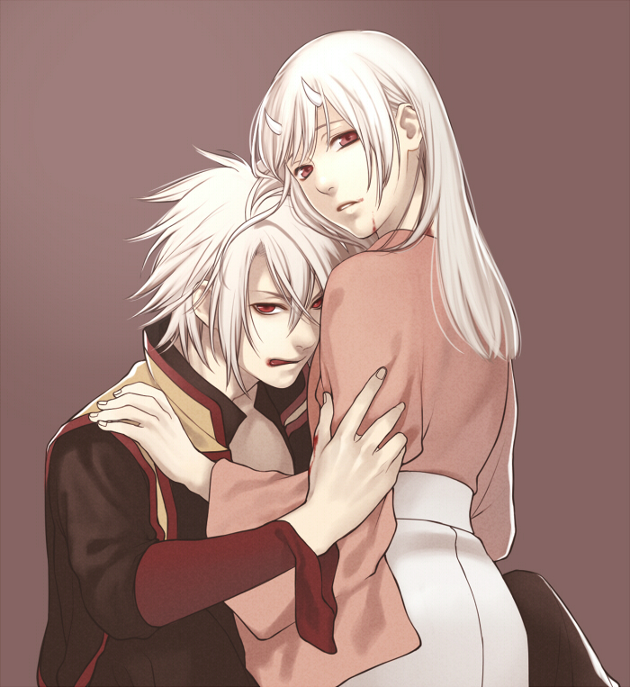 yukimura chizuru and okita souji (hakuouki shinsengumi kitan) drawn by minato_(robin)