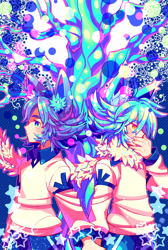 fubuki shirou and fubuki atsuya (inazuma eleven) drawn by zippo_(3756c)