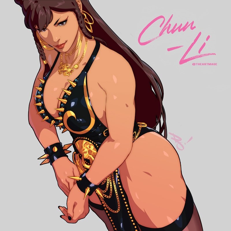 chun-li (street fighter and 1 more) drawn by the_art_mage