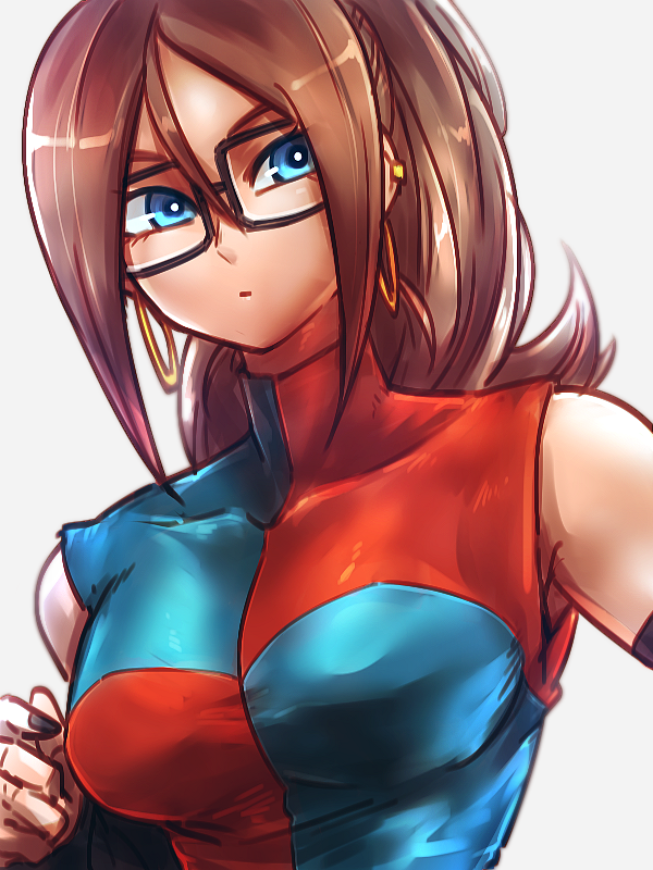 android 21 (dragon ball and 1 more) drawn by kemachiku