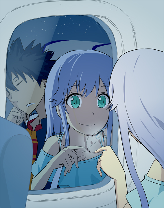kamijou touma and index (toaru majutsu no index and 1 more) drawn by jack-barro