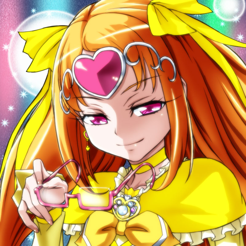 shirabe ako and cure muse (precure and 1 more) drawn by hajime_(caramel_toone)