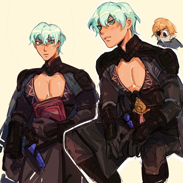 dimitri alexandre blaiddyd and male byleth (fire emblem and 1 more)