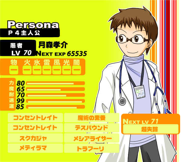tsukimori kousuke (persona and 2 more) drawn by ironcat