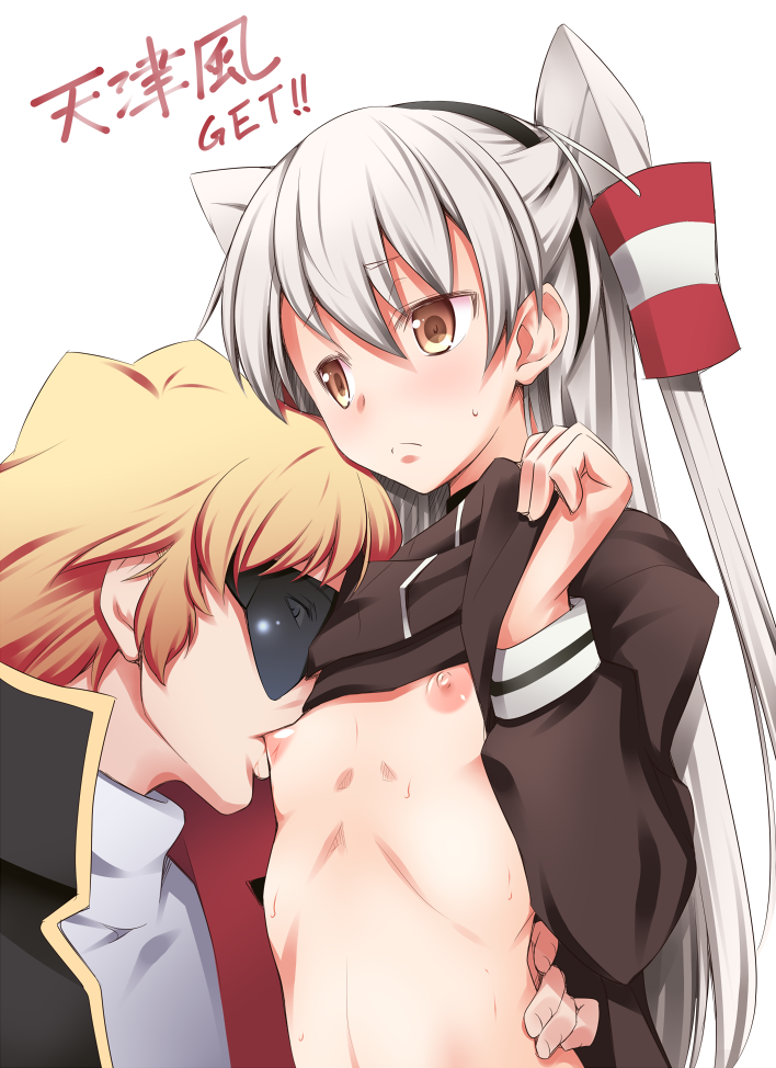 amatsukaze, char aznable, and quattro bajeena (kantai collection and 2 more) drawn by kaneda_mitsuko