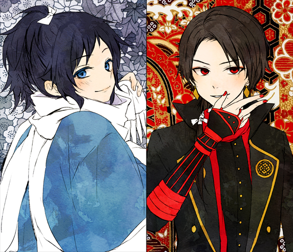 kashuu kiyomitsu and yamato-no-kami yasusada (touken ranbu) drawn by nuriko-kun