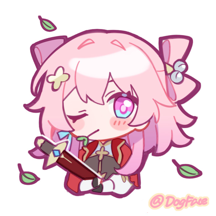 march 7th (honkai and 1 more) drawn by gou_lianlian_dogface