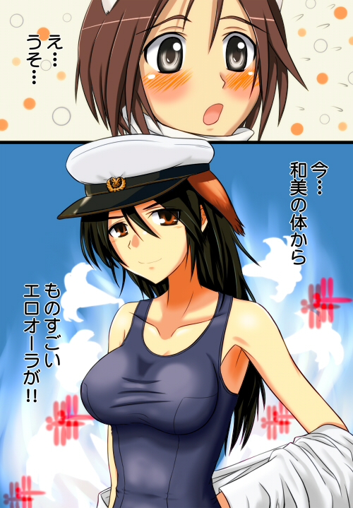 nishizawa yoshiko and yokokawa kazumi (world witches series and 1 more) drawn by seki_(hyokosho)