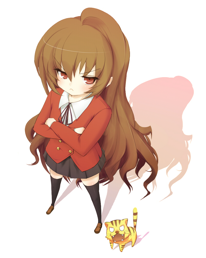 aisaka taiga and palmtop tiger (toradora!) drawn by takunama