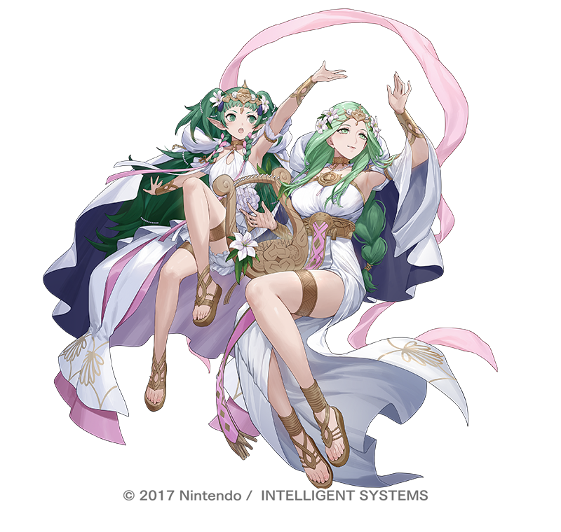 rhea and sothis (fire emblem and 2 more) drawn by ekao